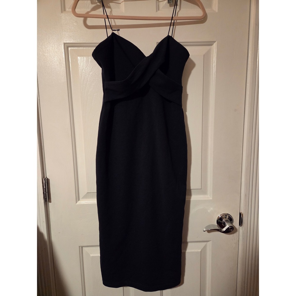 Love X Design Navy Sweetheart Spaghetti Strap Midi Dress M *Seamstress Special